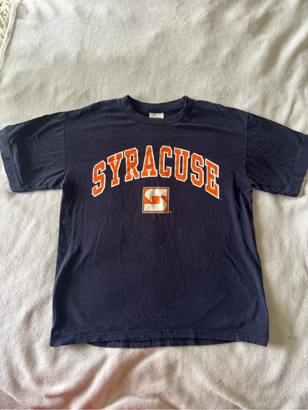Navy Syracuse Vintage Adult T Shirt